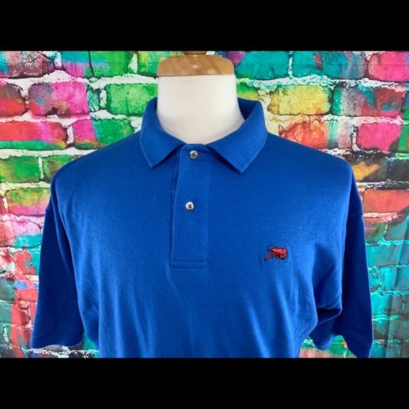Perlis Mens Polo Shirt Size Xl Blue 